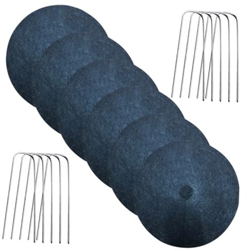 VANZACK Weed Mat Floor Nail for Plant Protector Root Barrier Garden Landscape Fabric Includes Stakes Made of Grass Mat Fabric for Weed Control and