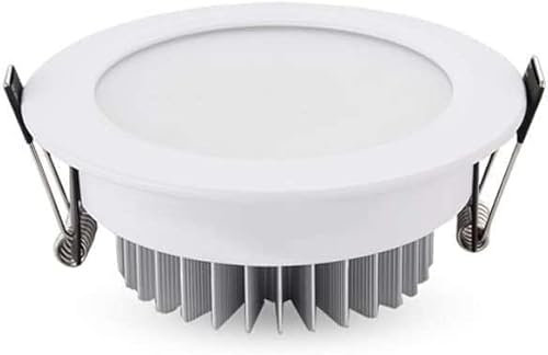 ZFBBD Deckeneinbauleuchte für den Innenbereich, Deckeneinbauleuchte, rund, dreifarbig, dimmbar, blendfrei, energiesparende Beleuchtung, 3 W/5 W/7 W LED-Einbau-Downlights