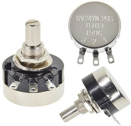 RV24YN20S Potentiometer B501 B103 B202 B502 B102 B203 B503 B104 B204 B504 B105 Potentiometers 500 ohm 10K 20K 50K 100K 200K ohm AUOQKQUT(5K Ohm)
