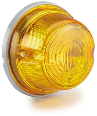 FKSTRAILER Oldtimer Traktor Blinkleuchte RUND Einbau Links oder Rechts Möglich (E9) gelb