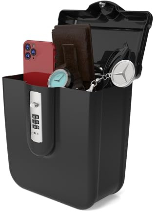 UP Security - Coffre-fort pour Vacances à la Plage et Croisières Essentiels, Boîte de Verrouillage à Combinaison, Coffre Portable Petit pour Voyage, Dortoir Universitaire, Stockage Extérieur, Argent