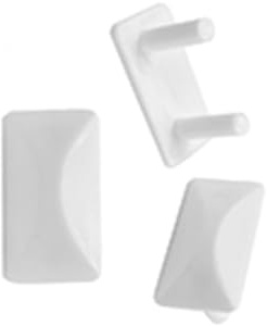 Steckdosendeckel 10A, Blister mit 10 Stück, elektrischer Schutz, ideal zum Abdecken von freiliegenden Steckdosen und zur Vermeidung von Unfällen.