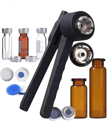 Sertisseuse manuelle pour flacons en aluminium, 8-32 mm, outil de sertissage de bouchons de bouteilles, fermeture scellée, 20-30 bouteilles/min, conception à long manche, pour laboratoires, famille