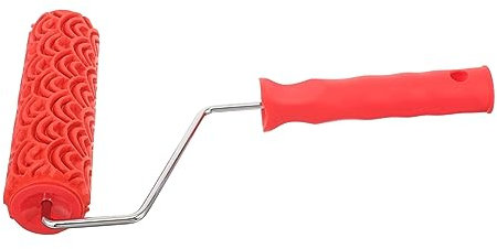 HOUDERCO Farbroller Strukturwalze Aus Gummi Diy-musterroller Für Trockenbau Wanddekor-farbrolle Mit Ergonomischem Griff Für Einfache Handhabung Und Schöne Oberflächenprägung