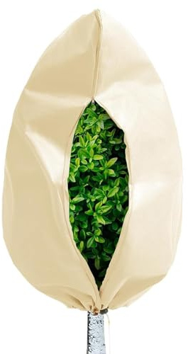 Fundas De Protección Para Invierno,Protección Invernal Para Plantas Con Cremallera Y Cordón Ajustable - Resistente para Troncos de Árboles Frutales Arbustos Hortalizas y Flores de Exterior