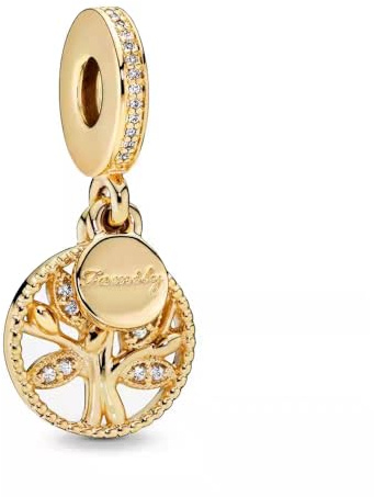Charms Femme Breloque Soleil Lune Étoile Argent Sterling 925 Cubique Zircone Compatible Breloque Pendentif Perles Bijoux Cadeaux Anniversaire Mères Sœur (Arbre de vie)