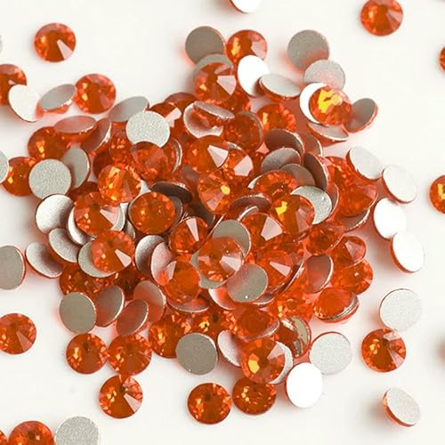Piedras de cristal planas para costura, manualidades, decoración, gemas, jacinto, SS8, 1440 unidades