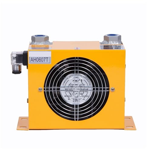 Radiatore scambiatore di calore a piastre in alluminio AH0607T, radiatore idraulico aria olio con ventola AC/DC industriale Assorbimento degli urti(AC380)
