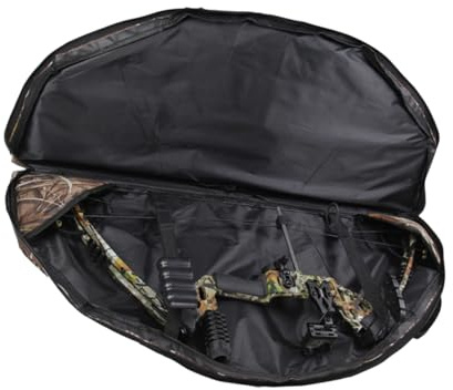 SUPVOX Bolsa para Arco Compuesto Camuflaje De Lona Resistente Correa Interior Ajustable para Almacenamiento De Accesorios y Transporte Cómodo para Actividades Al Aire Libre