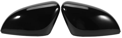 1 Paar Spiegelkappen für Polo 6R Polo 6C 2009-2017, Außenspiegelkappen, Spiegelkappen, Seitenspiegelkappen, Spiegelkappe, Spiegelkappe, Schwarz Links und Derec 6R0857537B 6R0857537C 6R0857538B