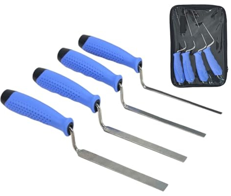 Cazzuola da Muratore, Set da 4 Cazzuole per Fugatura di Precisione in Millimetri, Utensili per Malta Stuccatura per Ristrutturazione Casa Principianti