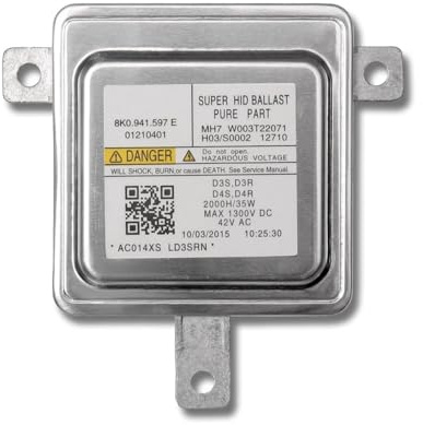 Ballast HID Voiture Compatible avec Audi A1 A3 A4 A5 A6 A7 A8 Q5 Q7 2008-2014 Module Commande Phare Xénon HID W003T20171 8K0.941.597.C