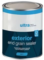 End Grain Sealer Paint - Water-Based Primer-Sealer for Exterior Joinery - 1L Clear