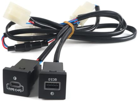 Grobo Adattatore USB QC3.0 a ricarica rapida compatibile con Golf 6 2006-2015