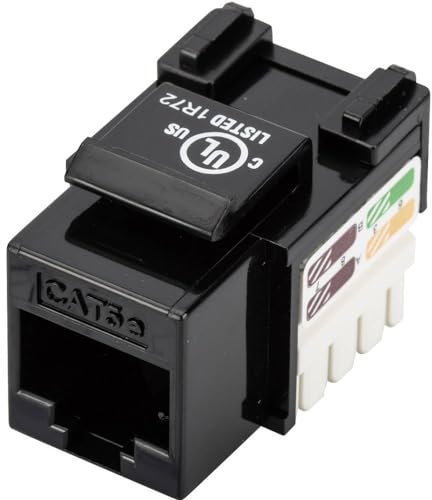 Digitus Módulo Keystone Cat-5e sin apantallar - Toma RJ45-100 MHz 1GBase-T - AWG 26-22 - Montaje sin herramientas - Blanco