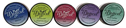 Lindy 's Stamp Gang prägling Powder Lindy 's Stamp Gang förtrollande set 0,6 oz glas 6 kg-mad hatt