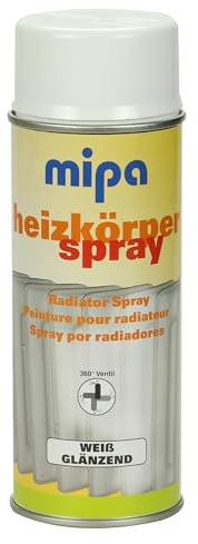 MIPA Heizkörper Lack Spray Weiß Glänzend RAL 9010-400ml