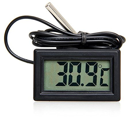 Instrumento de medida de temperatura digital con pantalla LCD