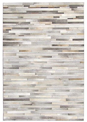 Vip Leather Nuovo tappeto in pelle di mucca Patchwork design esclusivo codice Ar184 (150 cm x 210 cm)
