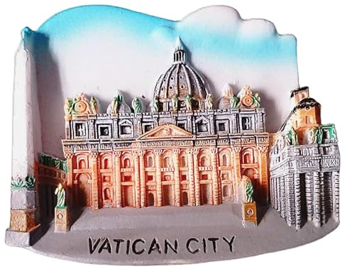 3D-Kühlschrankmagnet, Vatikanstadt, Rom, Italien, Souvenir, Geschenk, Heim- und Küchen-Dekoration, magnetischer Aufkleber, Vatikanstadt, Italien, Kühlschrank-Magnet-Kollektion