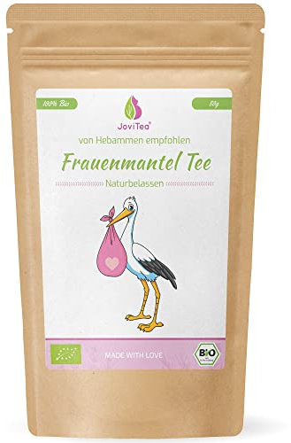 JoviTea® Frauenmanteltee BIO, geeignet vor der Schwangerschaft, wird meist in der 2. Zyklushälfte getrunken, geerntet in Deutschland, 100% natürlich und ohne Zusatz von Zucker - 80g