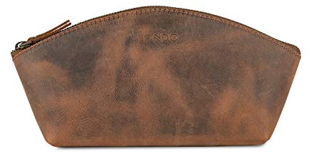 Londo Echtleder Vielseitige Gondola Handtasche – Kosmetik, Kultur und Make-up Organizer Tasche – Unisex Dopp Kits für Reisen und Alltag