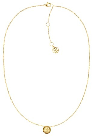Tommy Hilfiger Jewelry Halskette mit Anhänger für Damen aus Edelstahl mit Kristallen - Erhältlich aus Gold oder Silber