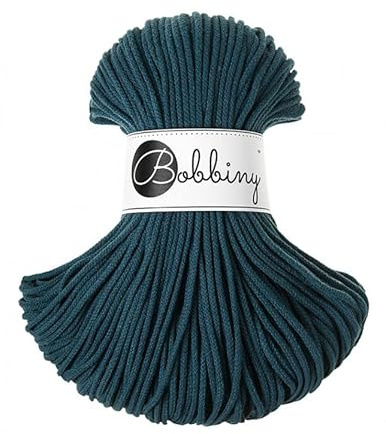 Bobbiny Junior 3 mm - Rope-Garn 100 m (Peacock Blue)