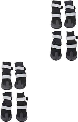 POPETPOP 8 STK Winterschuhe Für Hunde Hunderegenstiefel Für Kleine Hunde Hundeschuhe Für Schnee Schneeschuhe Für Hunde Welpenschuhe Für Kleine Hunde Chihuahua-Schuhe Katzenpfote Mittel