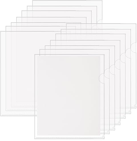 14Pcs Clear File Folders, Sheet Protectors 8.5 x 11 Inch, Plastic Folders