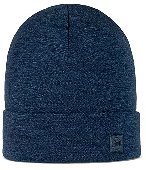 Buff Beanie Merino Heavyweight Adulti Unisex, Solid Night Blue