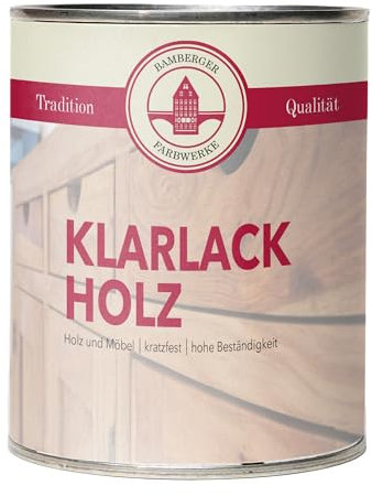 Bamberger Farbwerke Klarlack Holz Holzlack Möbellack farblos (DIN71-3 Kindesicher) - viele Glanzgrade (glänzend, 375 ml)