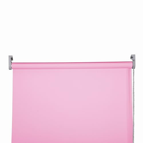 Apex Furnishings Pink Blackout roller blinds for windows, Thermal Insulated UV Protection Child Safety Trimmable Easy Fit Home office Window Blinds W 120cm x L 165cm