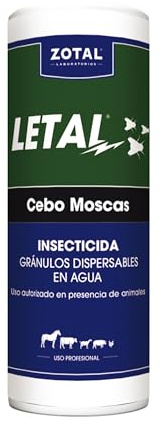 ZOTAL LETAL - Cebo para Moscas en Gránulos dispersables en Agua - Uso Autorizado en Presencia de Animales - 200g