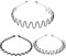 3 Piezas Diadema de Metal,Negro Diademas Pelo Ondulado,Diadema Mujer,Diadema Hombre,Unisex Cinta de Pelo Antideslizante y Elástica,para Yoga,Deportes al Aire Libre,Baño y Maquillaje