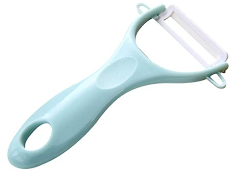 HAODUOO Pelapatate Tinta Unita Gadget da Cucina Coltello da Cucina Pelapatate in Ceramica Multifunzionale for Melone e Frutta Pelapatate for Frutta Gadget for la casa(Pink)