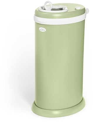 Ubbi Lilypad - Secchio per pannolini in acciaio inox, con chiusura anti-odore, non richiede sacchetto speciale, premiato
