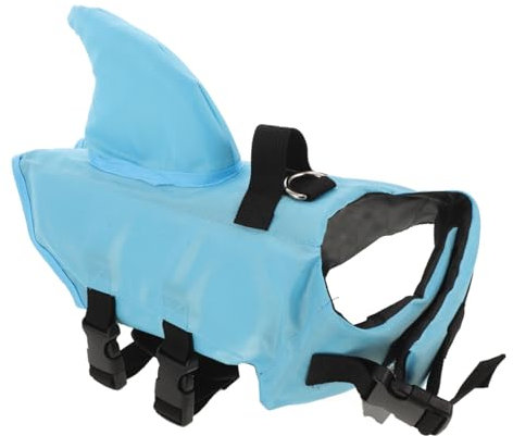 Toddmomy Hundeschwimmweste Mit Finnen Für Kleine Und Große Hunde Verstellbare Bequeme Rettungsweste Für Sicheres Schwimmen Stylisches Design Für Hunde Und Welpen