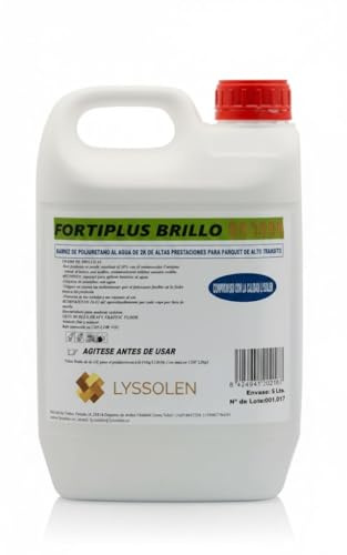 LYSSOLEN - Barniz de Poliuretano para Suelos de Madera al Agua - 5 Litros - Acabado Mate Natural de Alta Resistencia al Desgaste - Protección y Durabilidad Profesional para Parquet y Tarima - Incoloro