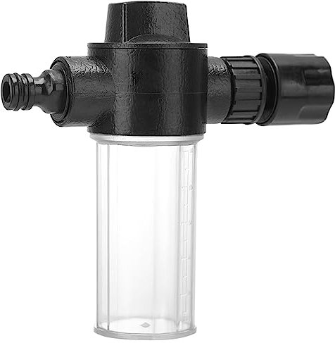 Adjustable Garden Hose Foam Water Sprayer 100ML High Pressure Water Gun with Jet Pot Car Cleaning Washer Spray Nozzle Foam Pot Hose for Pet Shower, Lawn & Plant Watering Window Watering Cleaning