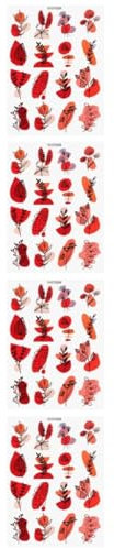 Artibetter 4 Blätter DIY Ton-Transfer-Aufkleber Überweisungen Abziehbilder Übertragen Transfer-ton-Aufkleber DIY-transferaufkleber Tontransfers Polymertransfer Für Ton Papier