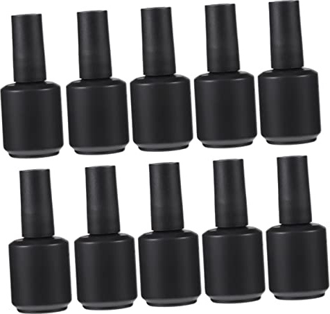 CALLARON 12pièces Flacons Vides Verre Pour Vernis à Ongles Lot De Flacons Brosses à Cheveux Bouteilles Rechargeables