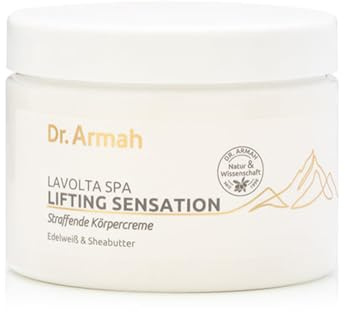 Dr. Armah - Lavolta Spa - Lifting Sensation Straffende Körpercreme - Körperbutter mit Sheabutter & Edelweiss stärkt die Elastizität & Straffheit Ihrer Haut - Body Butter für seidenweiche Haut - 500 ml