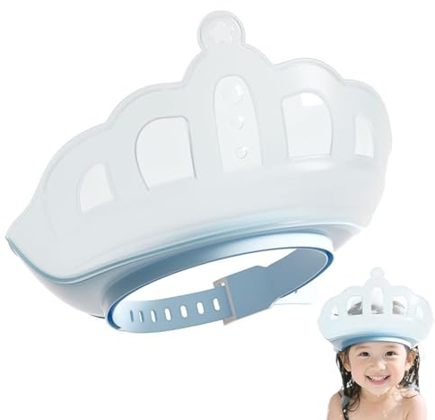 Bonnet De Douche Pour,Protège-Oreilles et Visage pour le Bain lors du Shampoing - Bouclier Shampoing en Forme de Couronne, Protection Yeux et Oreilles, Accessoires pour, Filles, Famille et