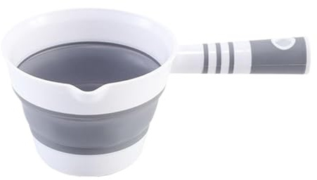 Dewireaey Louche à Eau - Pichet de Bain Pliant - Louche Suspendable Multifonction pour Cuisine Salle de Bain Jardin