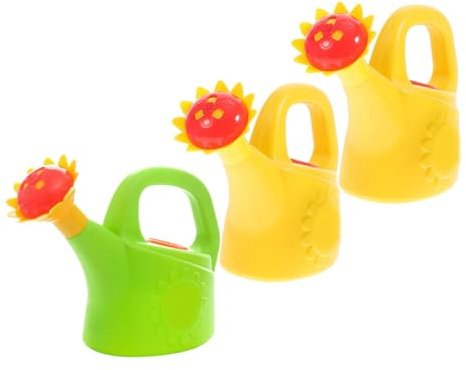 CORHAD 3 Piezas Regaderas de Juguete para Diseño de Animales de Dibujos Animados Regadera de Plástico para Baño Aire Juguete Educativo para Jardín y Patio para Pequeños