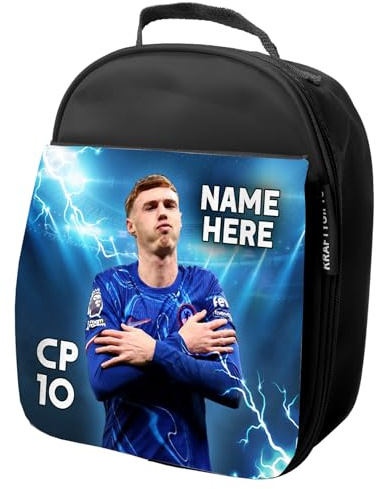 KRAFTYGIFTS Personalised Cole Palmer Lunch Bag Chelsea Football Legend Boys School Nursery Insulated Lunchie Box Lunchbox Snackbox LU08