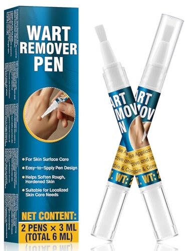 Bellifluous Quita Verrugas Bolígrafo, 2 Paquete 3ml Eliminar Verrugas, Efectivo Verrugas Quitar para Verrugas, Callos, Lunares, Amable Quitar Verrugasl para Todo Tipo de Piel