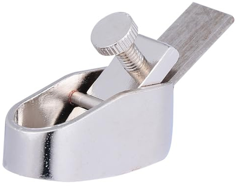 YARNOW Violin Plane Cutter Adjustable Blades Brass and Steel Woodworking Plane Cutter for Instrument Making and Hand Making Silver Violin and Cello Part Accessories