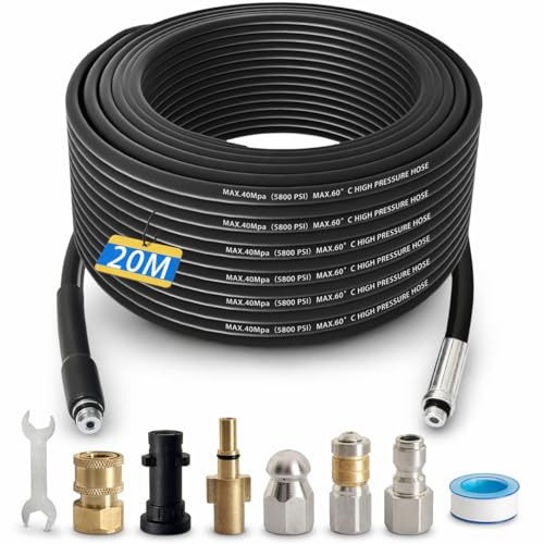 Kit de tuyau de nettoyage de 20 m